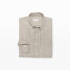 Club Monaco Color Natural/brown Slim-fit Pinstripe Shirt