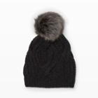 Club Monaco Color Grey Adora Cashmere Pompom Hat In Size One Size