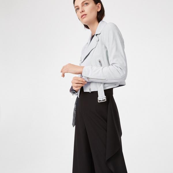 Club Monaco Powder Blue Lacarrah Moto Jacket
