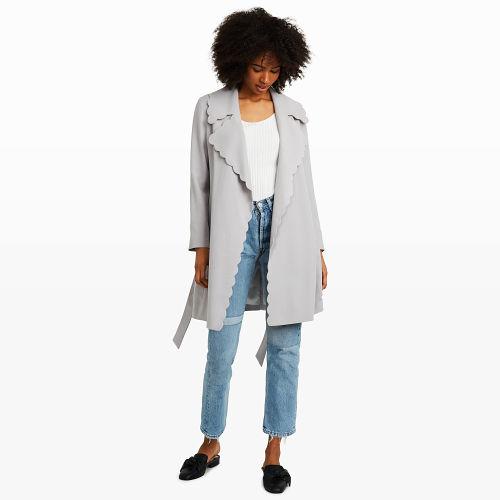 Club Monaco Color Grey Frederrika Trench Coat
