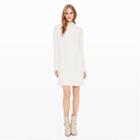 Club Monaco Color White Simonya Cable-knit Dress