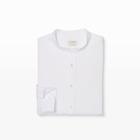 Club Monaco Color White Slim Seersucker Shirt
