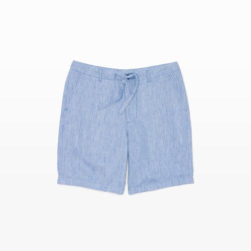 Club Monaco Color Blue Tie-waist Dlav Shorts
