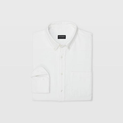 Club Monaco Color White Slim Mlange Shirt