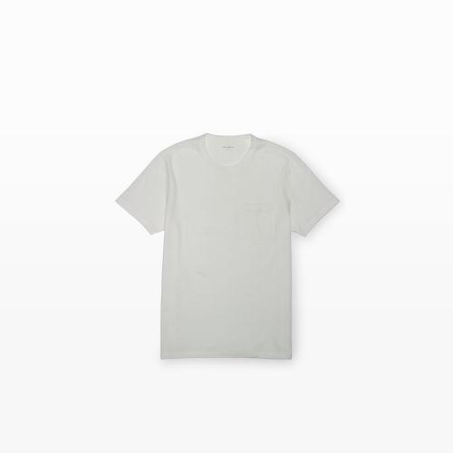 Club Monaco Color White Perforated Crewneck Tee