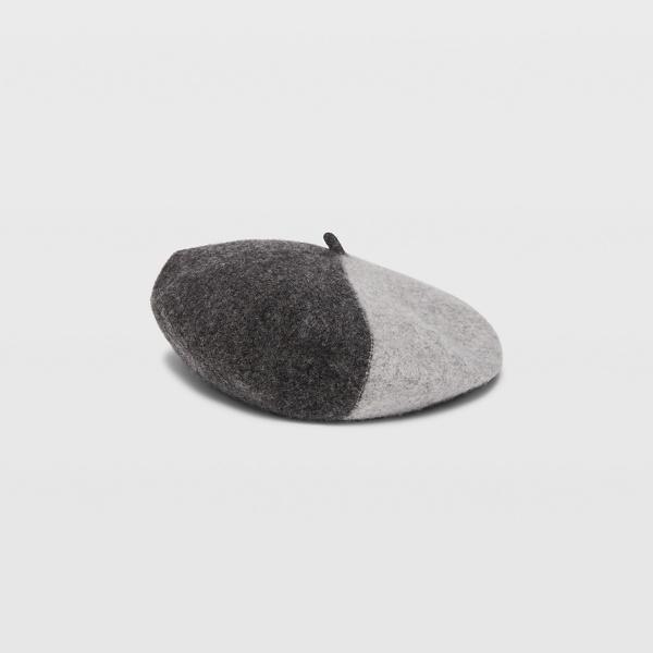 Club Monaco Grey Mu Hat Attack Colorblock Beret