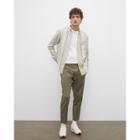 Club Monaco Elasticated Cotton-linen Trousers