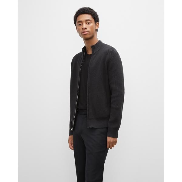 Club Monaco Ribbed Full Zip Jacket