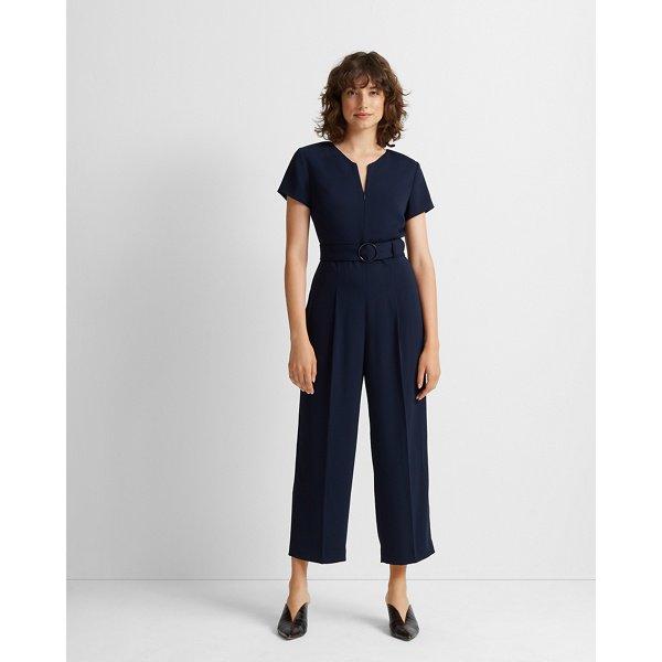 Club Monaco Blue Hidden Zip Jumpsuit