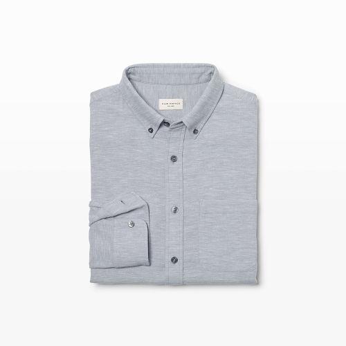 Club Monaco Color Grey Slim Melange Shirt