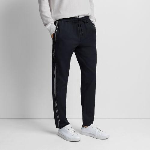 Club Monaco Color Black Elasticated Tape Pant