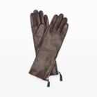 Club Monaco Color Brown Rylie Side-zip Glove In Size S