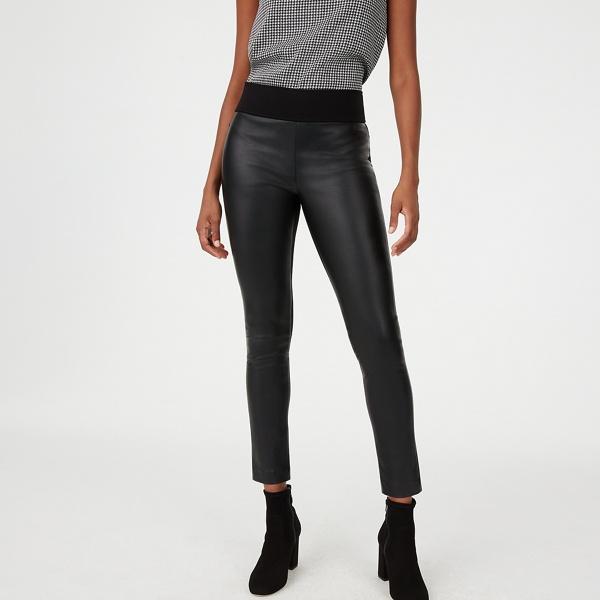 Club Monaco Black Tasha Faux Leather Legging