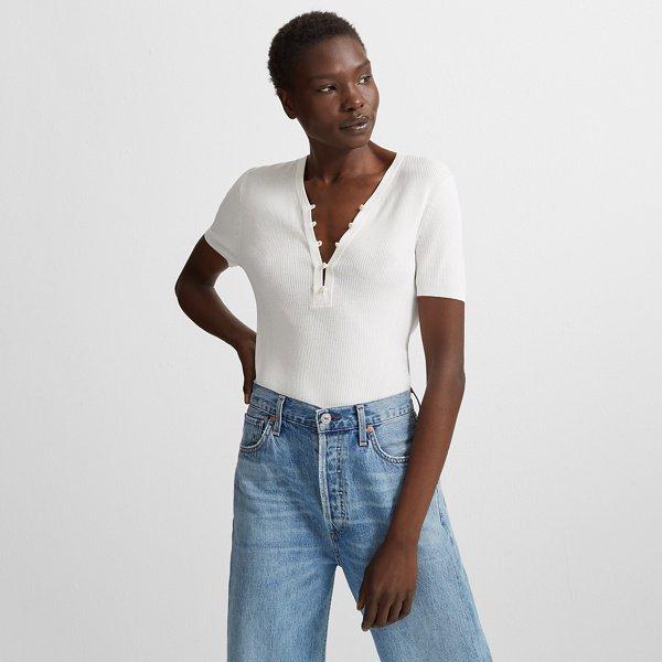 Club Monaco White Zorley Sweater