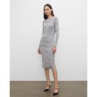 Club Monaco Rib Space-dyed Midi Skirt