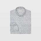 Ib Color Grey Slim Scribble Linen Shirt