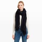 Club Monaco Color Blue Florem Lurex Stripe Scarf