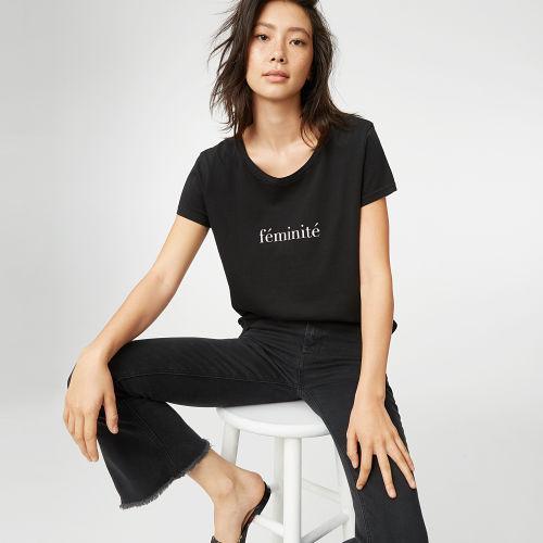 Club Monaco Color Black Tykina Tee