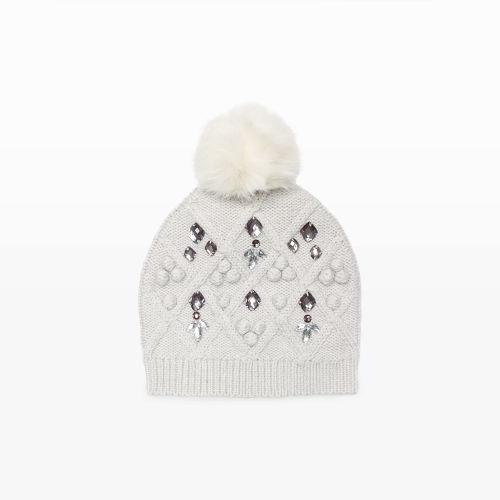 Club Monaco Color Lhg/cream Dartanya Embellished Hat