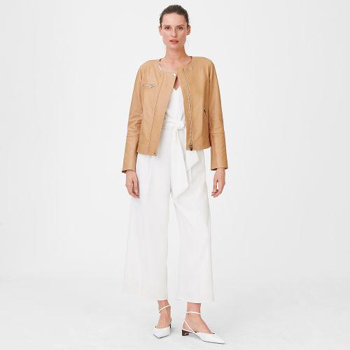 Club Monaco Color Brown Ohwen Leather Jacket