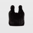Club Monaco Black Hat Attack Faux Fur Bag
