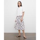 Club Monaco Floral Elasticated Pleated Skirt