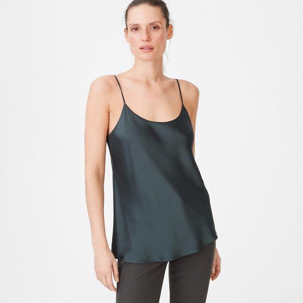 Club Monaco Green Haldys Silk Tank