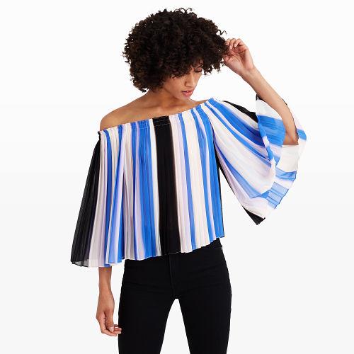 Club Monaco Color Multi Viselin Top