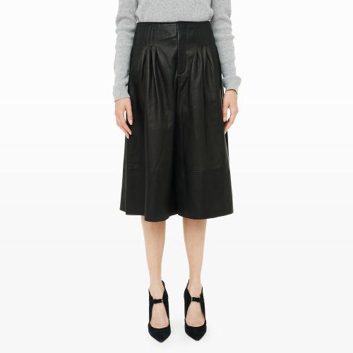 Club Monaco Color Black Roxana Leather Culottes