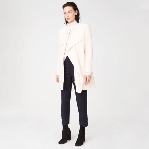 Club Monaco Color Pink Roenna Collarless Trench