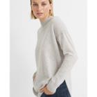 Club Monaco Light Heather Grey Nalia Cashmere Sweater