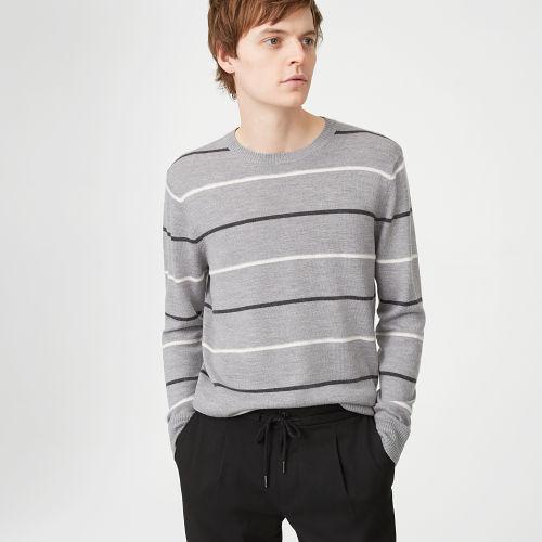 Club Monaco Color Grey Needle Punch Crew