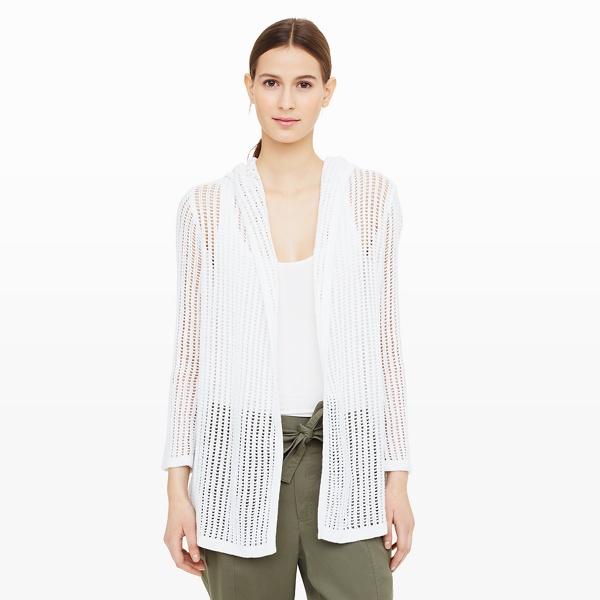 Club Monaco White Jone Open-knit Sweater