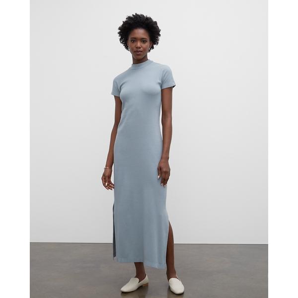 Club Monaco Tea Dyed Mockneck Rib Dress