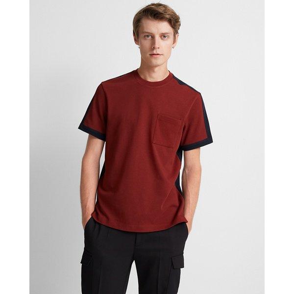 Club Monaco Red/navy Colorblock Tee
