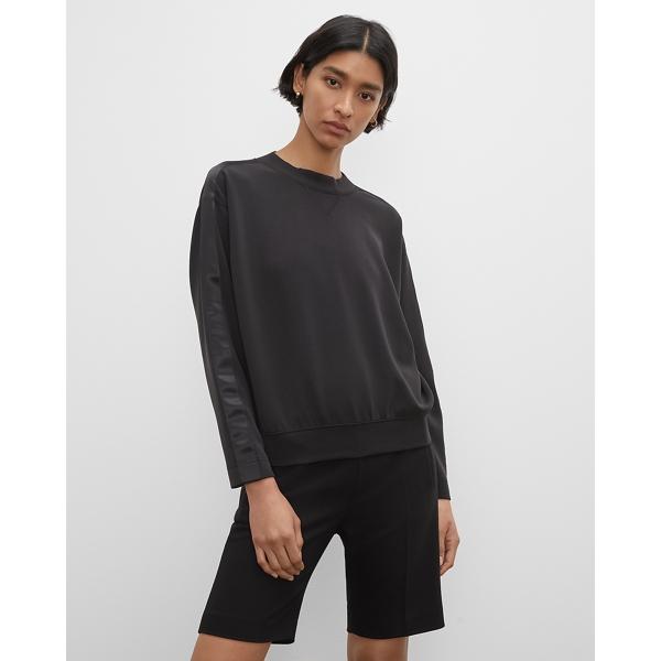 Club Monaco Satin Stripe Sweatshirt