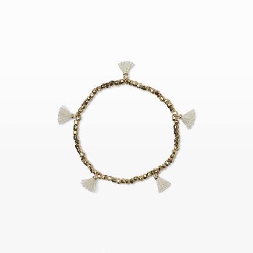Club Monaco Color White Tassel Bracelet