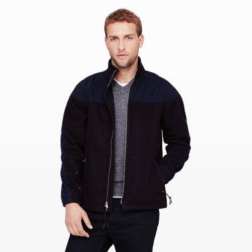 Club Monaco Color Blue Pieced Active Jacket