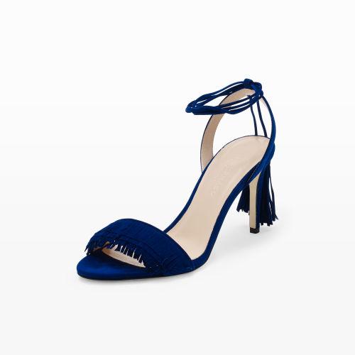 Club Monaco Color Blue Journie Fringe Pump