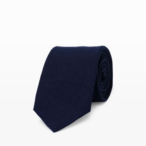 Club Monaco Color Blue Made In The Usa Linen Tie In Size One Size