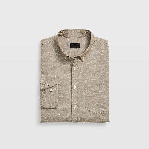 Club Monaco Slim Slub Chambray Shirt
