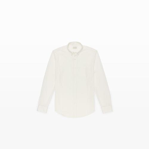 Club Monaco Color White Long-sleeve Knit Shirt