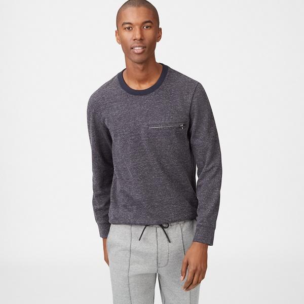Club Monaco Navy Twill Pullover