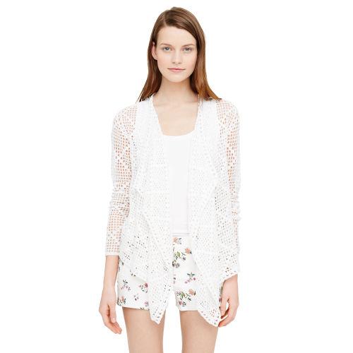 Club Monaco Color White Rachel Crocheted Wrap In Size Xs