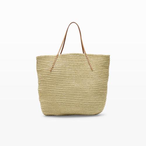 Club Monaco Hat Attack Metallic Straw Bag