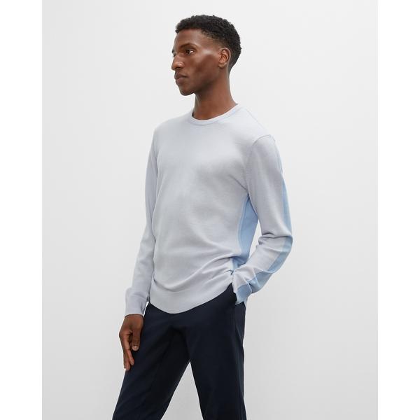 Club Monaco Colorblock Merino Wool Crewneck Sweater