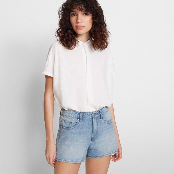 Club Monaco Light Indigo Aiden Denim Short