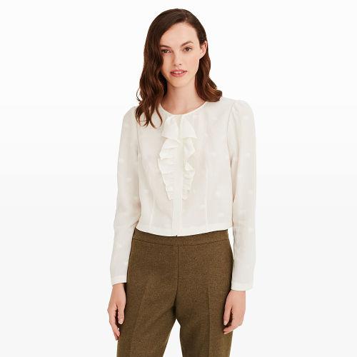 Club Monaco Collection Color White Asal Top