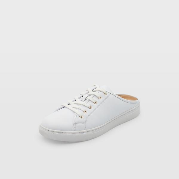 Club Monaco White Jamila Leather Sneaker