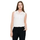 Club Monaco Color White Olyvia Eyelet Top In Size M